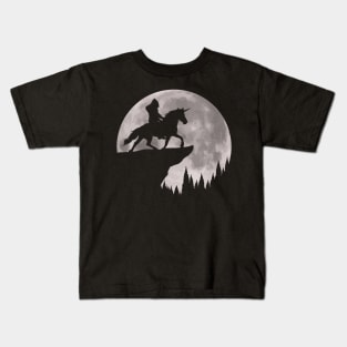 Bigfoot Riding Unicorn Kids T-Shirt